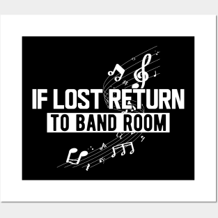 Music - If lost return to band room w Posters and Art